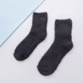 Einfarbige dicke flauschige warme Socken Damen Winter kuschelige weiche Bettsocken - Farbe #18