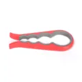 Apribottiglie multifunzione quattro in uno in plastica apriscatole rosso grigio cucina - Apribottiglie rosso