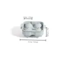 Stampo per ghiaccio in silicone grigio con 4 cavità e coperchio, ideale per whisky. - 4 Griglie Palla di Ghiaccio / Rosa