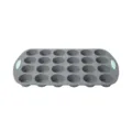 Moule à muffin en silicone 24 cavités résistant à la chaleur pour cupcake fait maison. - Moule à Gâteau Muffin 24 Tasses Bicolore / Gris
