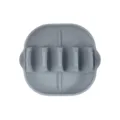 Support à Taco en Silicone Gris Design Vague Grille Coque Cuisine Ustensile Plateau - Poêle à Tortilla Carrée / Gris