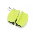 Mini aiguiseur de couteau vert, outil de cuisine portable avec chaîne et base antidérapante. - Vert