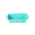 Moule à pain en silicone turquoise, plat de cuisson rectangulaire antiadhésif pour gâteaux. - Moule à Pain Vert