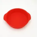 Moule a gateau en silicone rond variante en rouge, ustensile de cuisine anti-adhesif patisserie. - Moule à Gâteau Rouge
