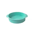 Round silicone cake mold non-stick baking pan mint green 9 inch DIY bakeware item - Green Cake Mold