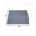 Grande tappeto scolapiatti in silicone per cucina, resistente al calore, grigio, 43x33 cm - Tappetino Scolapiatti Grigio
