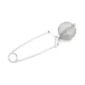 Stainless steel tea infuser with mesh ball and long handle for loose leaf tea brewing tool - 4.5cm Tea Ball / Silver