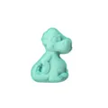 Moule à gâteau en silicone de dinosaure mignon de dessin animé en vert menthe pour la pâtisserie. - Moule Dinosaure Vert