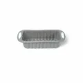 Moule a Pain en Silicone rectangulaire Moule a Gateau Gris avec Poignees Vertes Outil Cuisson - Moule à Pain en Dentelle Grise / 27.5x12x6.5cm