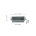 Moule à pain rectangulaire en silicone avec poignées vertes antiadhésif outil de cuisine - Poêle à Toast Bicolore Moyenne / 27.5x12.4x6cm