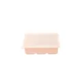 Bac a glaçons en silicone avec couvercle, moule à glace carré souple pour congélateur - Couvercle en silicone / Rose