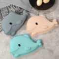 Moule en silicone baleine dauphin pour gateau mousse DIY outil de cuisson detail ensemble 3pcs - Série Marine-Dauphin / Gris