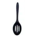 Cuillère à écumoire en silicone noir ustensile de cuisine avec trou de suspension. - Écumoire / Noir