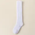 Women winter thick coral fleece long socks solid color warm cozy sleep floor socks - Light Purple (3#)