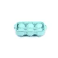 Moule à glaçons sphérique en silicone bleu clair à 6 cavités avec couvercle pour cuisine - Vert 6-Boules