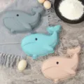 Moule à gâteau baleine en silicone kit de bricolage pâtisserie pour délicieux dessert mousse - Série Marine-Baleine / Gris