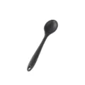 Cuillère à soupe en silicone noir ustensile de cuisine, design sans couture avec trou. - Cuillère à Soupe / Noir