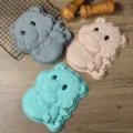 Moule à gâteau tigre en silicone, joli plat de cuisson animal, moule souple DIY pâtisserie. - Moule à Gâteau Tigre / Gris