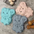 Cute cartoon sheep silicone cake mold for DIY baking, non-stick kitchen pastry tool. - Sheep Cake Mold