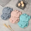 Cute silicone cake mold, DIY baking pan, creative animal shaped baking tool for easy release. - Ox Cake Mold