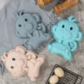 Silicone Monkey Cake Molds Set DIY Baking Pans 3-Pack Cute Animal Shape Kitchen Bakeware - Monkey Cake Mold