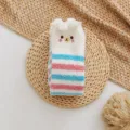 Cozy coral fleece striped long sleep socks for women, winter warm thick thermal stockings. - One Size / Color 11