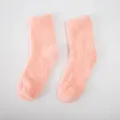 Roze koraalvlies middelhoge winterslaapsokken, warme dikke gezellige sneeuwsokken voor dames. - Eén maat / Kleur 7
