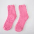 Winter effen koraalvlies sokken, dikke warme zachte pluche sokken voor dames thuis. - Eén maat / Kleur 12