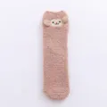 Comodi e caldi calzini invernali in morbido pile di corallo con agnello da casa. - Colore #18