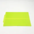Green silicone draining mat kitchen drying mat heat insulation pad for tableware and counter. - Green