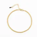 Elegante gouden sprankelende kettingarmband voor dames, minimalistische modesieraden. - S682 Stijl (Goud) / 19+6cm