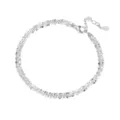 Zilveren sprankelende sterrenketting armband voor vrouwen elegante minimalistische sieraden - S118 Stijl (Effen Zilver) / 16+5cm
