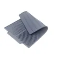 Gray silicone drying mat variant, heat resistant kitchen dish draining pad for daily use. - Gray
