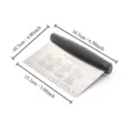 Stainless steel dough scraper with measurement scale and comfortable handle for baking. - Black Square Dough Scraper