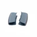 Silicone pot handle covers heat resistant slip-on pot grips kitchen cookware accessories - Gray