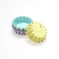 Ensemble de moules à muffins en silicone coloré pour gâteaux et desserts parfaits. - Ensemble Fleur 16 Pétales 20 Pcs
