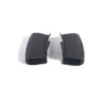Black silicone pot handle cover, heat resistant and anti-scald kitchen accessory set. - Black