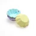 Moules à muffins en silicone colorés étui à cupcakes pour la pâtisserie de cuisine - Ensemble Fleur 10 Pétales 20 Pcs