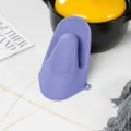 Gant de four en silicone résistant à la chaleur cuisine ustensiles de cuisson violet - Gants d'Isolation Bleus
