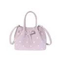 Sac à main élégant rose à pois pour femmes, joli sac bandoulière pour un usage quotidien. - Rose