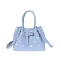 Sac à main bleu clair à pois pour femmes, sac bandoulière décontracté avec joli motif. - Bleu