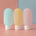 Set di bottiglie da viaggio in PE cosmetico in stile nordico con tre contenitori morbidi. - Gioielli Multicolore / 60ml