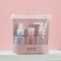 Ensemble de flacons distributeurs rechargeables cosmetiques voyage, 3 pieces pompe. - Set de 3 Pièces Couleur Mat / 80ML
