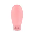 Bouteille de compression cosmétique rose pour voyage, distributeur souple en PE. - Bouteille Unique 60ml / Rose Nordique