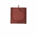 Bruine mesh reisopbergtas, lichtgewicht opvouwbare kledingorganizer voor bagageverpakking. - S / Bruinrood