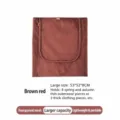 Ademende mesh reiskleding opbergtas draagbare opvouwbare koffer organizer tas. - L / Bruinrood