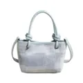 Damen Jeans Eimer Tasche hellblau lässige Handtasche stilvolle Umhängetasche Alltag - Ohne Anhänger / Blau