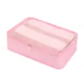 Roze reistas koffer organizer opbergtas voor kleding en reizen handige opberger. - Groot (40x30x12cm) / Roze