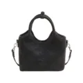 Schwarze Schulter-Eimertasche aus Leder, stilvolle lässige Umhängetasche für Damen Alltag. - Schwarz ohne Anhänger