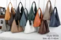 Koreanische Grosse Kapazitaet Schulter Tote Tasche Weiches Leder Unterarm Tasche - 42*11*42CM / Grün